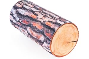 ‎FANCY FANCY Poduszka na Szyję w kształcie Pnia Sosny, Cylindryczna Poduszka 40 cm, Pluszowa Poduszka, Dekoracyjna Poduszka, Neck Pillow