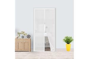 ORUMRUD Insulated Door Curtain 90x150cm,Thermal Magnetic Self-Sealing Door Screen Winter Stop Draft Keep Cold Out Door Cover,Privacy Screen Door for Kitchen,Bedroom,Air Conditioner Room,Hands Free