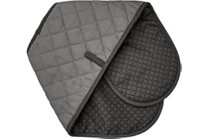 RADIANT TECH Grey Double Oven Gloves – Heat Resistant Silicone Gloves for Baking, Cooking, BBQ – Extra Long, Non-Slip Grip, Machine Washable