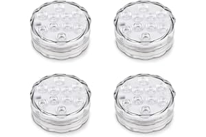Moovere 4 Pack Luces Sumergibles para piscina y estanque Luz LED RGB con mando a distancia Decoración bajo el agua