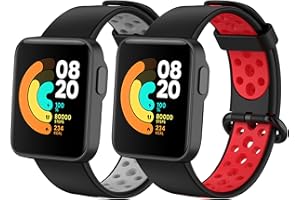 BDIG 2 pcs Paski Kompatybilny z Xiaomi Mi Watch Lite/Redmi Watch, Mi Watch Lite Bransoletka Kolorowy Miękki Silikonowy Zegarek Zamienny Wodoodporny Pasek Do Redmi Watch / Xiaomi Mi Watch Lite