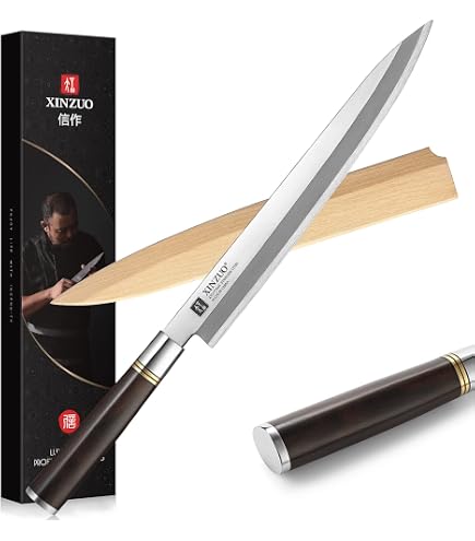 KAI Seki Magoroku Yanagiba Fischmesser – 21 Cm Klinge, 8A & SUS420J2 Stahl, 58-56 HRC, Pakkaholz-Griff, Made In Japan