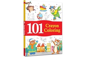 101 Crayon Coloring: Fun Activity Book For Children