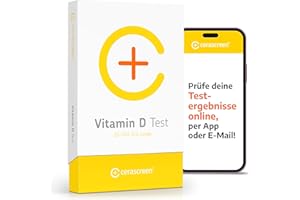 ‎CERASCREEN Vitamin D Test Kit von CERASCREEN - Spiegel messen und Mangel erkennen mit dem Selbsttest für zu Hause | Zertifiziertes Labor | Konkrete Handlungsempfehlungen und Gesundheitsinformationen