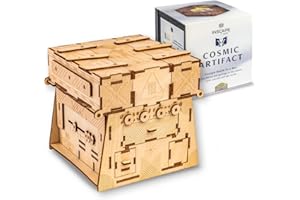 INSCAPE Cosmic Artifact - Cluebox - Level 5 sehr schwer - Rätselbox Holz - Puzzle Box - Escape Room Spiel Erwachsene - Knobelspiele - 3D Holzpuzzle - Denkspiele