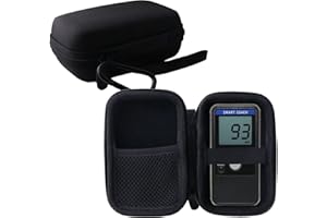 WERJIA Hartschalen-Tragetasche für Pocket Radar Smart Coach, Ball Coach & App - EVA-Material, Reißverschluss, Schwarz, Unisex, 12,7 x 7,1 x 4,6 cm