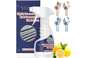 CUOFOL 120ml Heavy Duty Rust Remover for Metal,Car Rust Treatment,Metal Rust Converter Spray,Rust Remover for Stainless Steel,Rus/t Rem/over for Steel & Iron,Car Scratch Remover,Iron Stain Cleaner,Fast