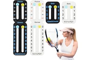 CUVZORA 2 Set Counterplate für Tennis und Padel Tennis, Double Fonction de comptage, Robuste et résistante aux intempéries, idéal pour Padel Tennis Schläger, Tennisballschläger und Training