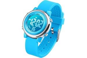 VenSten Kids Digital Sport Waterproof Watch for Girls Boys, Kid Sports Outdoor LED Electrical Watches with Luminous Alarm Stopwatch Child Wristwatch