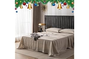 ‎CHUFFED CHUFFED Leinen Bettlaken 100% Leinen Stonewashed Laken Atmungsaktive Bettwäsche für Bauernhäuser,Soft Washed Finish Bettlaken nur 1 Bett Laken (150cm x 250cm, Natur Leinen)