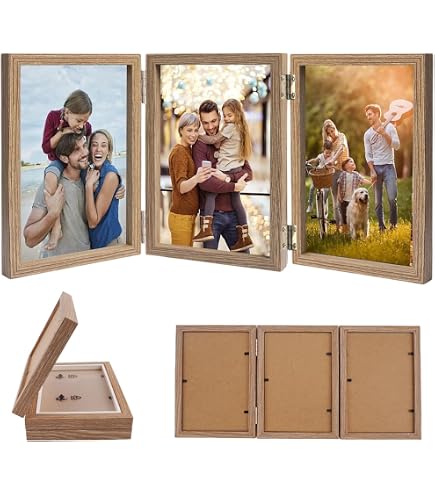 ZEEYUAN Cadre photo 10x15cm pour bureau Collage 2 photos à tenir debout pour famille, mariage, filles, garçons, amis ZEEYUAN Cadre photo 10x15cm pour bureau Collage 2 photos à tenir debout pour famille, mariage, filles, garçons, amis