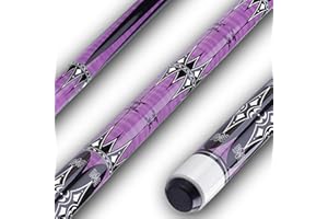 Sinsilvie 13mm 58 Inch 19 20 oz Billiard Pool Cue Stick, 1/2 Maple Billiard Pool Stick, House Bar Pool Table Sticks for Men