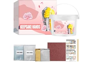 Maseaxi Kit De Moulage Main, Kit De Moulage À La Main De Bricolage, Kits De Moulage Et D'empreintes, Empreinte 3D Bebe Adultes Famille Pieds Et Mains, pour Sculpture D’Art Décoratif