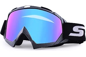 SGTTX Motorradbrille, ATV Dirt Bike Off Road Racing MX-Fahrbrille Anti-UV-Schutzbrille Winddichte staubdichte Motocross-Brille Anti-Scratch-Motorradbrille zum Radfahren/Reiten/Klettern/Skifahren