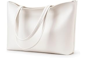 KALIDI Sac à main pour femme, grand sac cabas en cuir synthétique, étanche, avec fermeture éclair, pour le travail, les voyages, le shopping, l'école