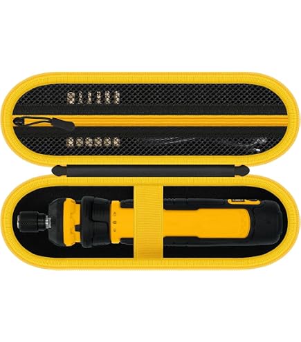 Diyeeni Hard EVA Travel Case For DWHT66719 Cordless Screwdriver – Waterproof, Impact-Resistant With Mesh Pockets & Carry Handle
