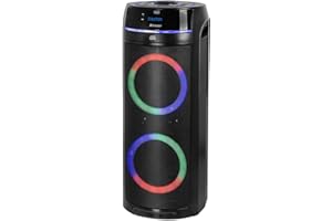 Trevi XFest XF 900 CD Altoparlante Amplificato 90W, Cassa Wireless Portatile con Microfono Wireless Incluso per Karaoke, Lettore CD-MP3, Riproduttore MP3 con USB, AUX IN, 2 Ingressi Microfonici