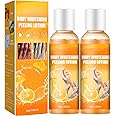 100ml Body Whitening Cream Peeling Lotion, Korean Orange Peeling Lotion, Orange Peel Peeling Cream, Black Skin Whitening Orange Body Peeling Lotion, for Neck, Knees, Elbows, Armpit (A-2Pcs)