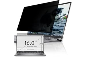 IPROKKO Schermo privacy per computer portatile da 16" e 16" per Hp/Dell/Acer/Lenovo/ThinkPad/Samsung/Asus/Sony, schermo privacy rimovibile 16:9, filtro privacy per laptop da 16 pollici