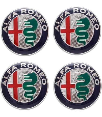 LGFDC 4 Pezzi Auto Emblema Coprimozzo Ruota Centrale Coprimozzo - Foto 6