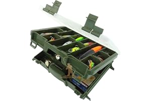 Roddarch Twin Tray Fishing Tackle Box for Sea or Coarse Fishing Tackle