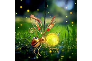 TNSLAND Luci Esterno Energia Solare di Ape, Decorazioni Giardino Resistente Alle Intemperie, Lampade da Esterno Giardino di Ape, Lampade Solari per Balcone Cortile