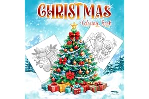 Christmas Coloring Book: Il nuovo album di illustrazioni di Natale da colorare per adulti con una grande varietà di disegni cozy festivi, unici e curati. Rilassante e ottimo come idea regalo