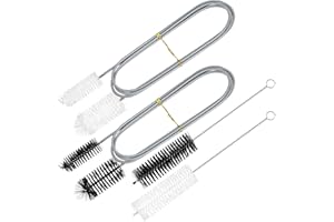 MMDBD 4 Stück Aquarium Reinigungsbürste(2 x Doppelseitige Rohrbürste, 2 x Einkopfbürsten), Schlauchbürste, Abflussreiniger Bürste, Abflussbürste für Aquarium Schläuche Filter Pumpe Reiniger Bürsten