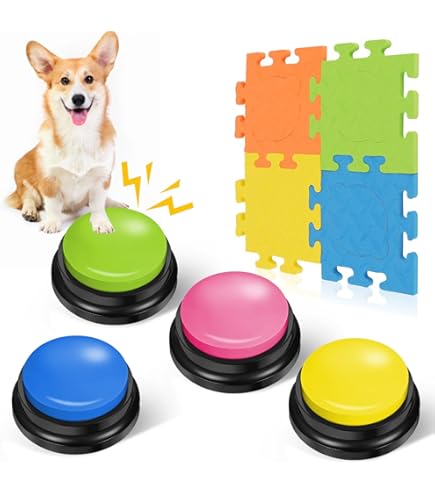 Hundetasten Mit Aufnahmefunktion 2 Stück - Kommunikations Buttons Für Hunde