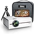 Videoprojecteur 2.4G&5G Dual-Band WiFi Bluetooth,YABER V5 8000L Mini Projecteur Supporte 1080p Full HD Retroprojecteur avec F