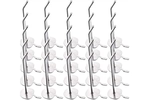 F SEASON 25Pcs Single Pegboard Hook Slat Wall Arm Retail Shop Prong Peg Hangers Board Hangers