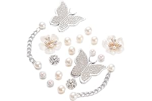 Aiyraa Pack of 20 Crocs Shoe Badges, Jibbitz Crocs Charms, Clogs Pin Flowers, Shoe Pendants, Decorative Jewellery, PVC Shoe Charms for Girls, Boys, Women, Removable Clog Decoration Accessories,