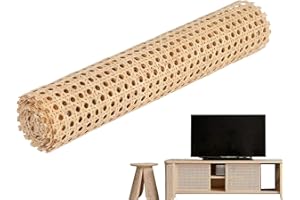 BISET 1 Matériau Cannage, Sangle Rotin Ouverte Tissée Rotin en Rouleau 45 X 200 Cm pour Les Projets Cannage Tissu Rotin en Maille pour Bricolage, Meubles, Chaise, Armoire