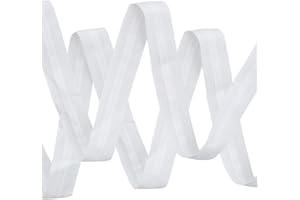 XIASHENG Cinta para Cortinas Automática,Cinta Fruncidora para Cortinas,Cinta para Cortinas Fruncir Blanco de Cortina Universal para Cortina de Ventana,Puerta Cortina-20 m x 2.5 cm