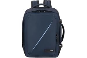 American Tourister Take2Cabin, maleta de cabina Wizz Air/Vueling 30 x 20 x 40 cm, 26,5 L, 0,60 kg, equipaje de mano, mochila de avión MS, azul (azul marino oscuro)