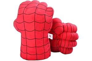 DDGOJUME Gant de Superhero, Enfants Gants de Peluche Doux Main Super Héros Poing Jouet, Superhero pour garçon Fille Noël Halloween Cadeau d'anniversaire
