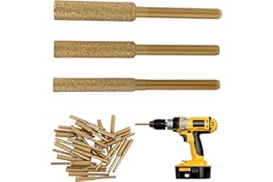 RIYBYDS 30 Pezzi 4mm, 4.8mm, 5.5mm Affilacatene Diamantato per Motosega, Attrezzi per Affilare File Rotanti, Adatto per Varie Catene, Utensile Multifunzionale per Affilatura, Lucidatura e Sbavatura