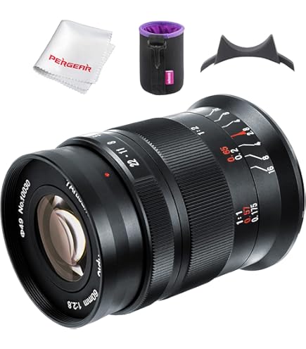 Meike 60 mm F2.8 vergroting macro handmatige focus APS-C lens compatibel met Canon EF-M Mount camera's M6 M6 Mark II M5 M5 Mark II M3 M2 M10 M50 M100 M200