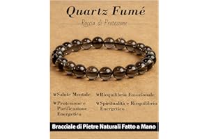 Landorilo Bracciale in Pietra Semipreziose Naturale Fatto a Mano Elastico per Donna Uomo, 8MM Pietre Gemme Rotonde Altamente Lucide Bracciali Yoga, Braccialetti Chakra