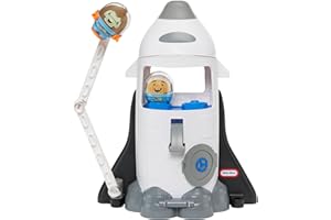 Little Tikes Toddle Tots Launch Time Rocket - Zestaw dla Maluchów - Rakieta Kosmiczna i 3 Figurki do Zabawy w Odgrywanie Ról - Zabawka dla Dzieci i Maluchów - dla Dziewczynek i Chłopców w Wieku 1-5