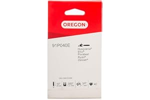 Oregon Standard 91P Chaîne de tronçonneuse pour équiper les Elagueuses 25 cm Alpina, Black & Decker, Bosch, Dolmar, Gardol, Grizzly, Ikra, Makita, Matrix, McCulloch, Worx, 40 Maillons Entraineurs