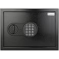 Valencia Crux 300 Digital Safe Locker for Home, Office & Hotels | 27 Litres | Digital Lock | Pin Code & Knob Access | Emergency Key | Salient Light Indicators | Tijori Locker Safes | Black