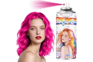 MSDADA Spray per capelli temporaneo rosa, per bambini e donne, lavabile per correggere l'attacco, non adesivo, per Halloween, cosplay, feste (120 ml, rosa)
