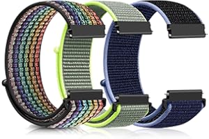 Ecogbd Bracelet de Montre en Nylon 16mm 18mm 19mm 20mm 22mm, Bracelet de sport réglable à libération rapide pour Homme Femme, Tissu souple respirant montre bracelet