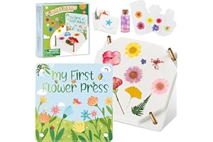 REFLYING Set di Presse per Fiori, 6 Strati di Foglie di Fiori Pressati per la Conservazione Delle Piante, Kit Fai da te di Arte Floreale e Artigianato, per Bambini dai 6 anni in su