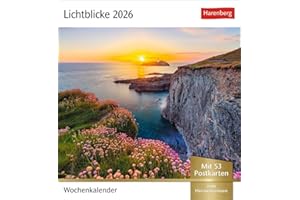 Lichtblicke Postkartenkalender 2026 - Wochenkalender mit 53 Postkarten: Kalender zum Aufstellen oder Aufhängen. Postkarten-Tischkalender 2026 mit stimmungsvollen Motiven und Naturaufnahmen
