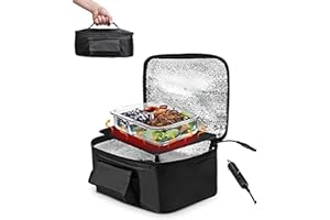 ZLXHDL Forno a Microonde Per Auto, Forno Portatile 12V Scaldavivande Per Auto, Mini Microonde Portatile da 90 W Per Auto, Riscaldamento Rapido Microonde 12V Per Cucina da Viaggio in Campeggio