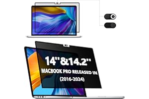Dabernur Filtro de privacidad para MacBook Pro de 14 Pulgadas, fácil de Instalar y Quitar, antiluz Azul para MacBook Pro de 14 Pulgadas