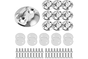 Venussar Lot de 10 plaques d'arrimage avec vis pour Rail d'arrimage, Fixation Facile de Charge, Rail d'arrimage percé