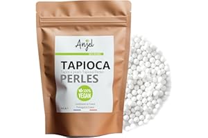 Mini Perles de Tapioca pour Dessert et Cuisine Sans Gluten et Sans Sucre - Tapioca perles dessert - Ingrédients 100% Naturels Vegan 250g - NCA